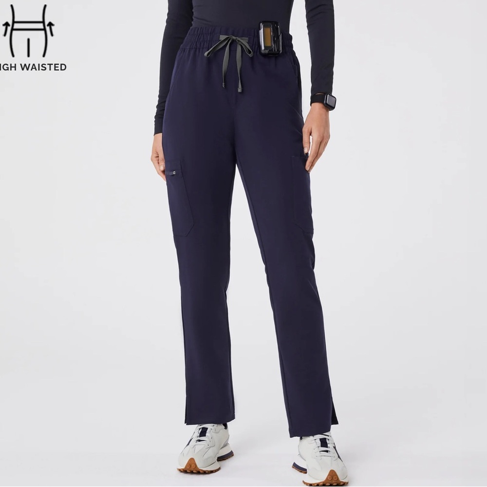 Figs High Waisted Dowa Scrub Pants Navy Size XL